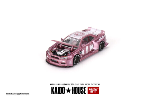 Mini GT Kaido House Nissan Skyline GT-R (R34) KAIDO RACING FACTORY V1