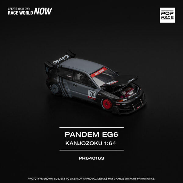 Pop Race 1/64 Pandem Eg6 Kanjozoku PR640163