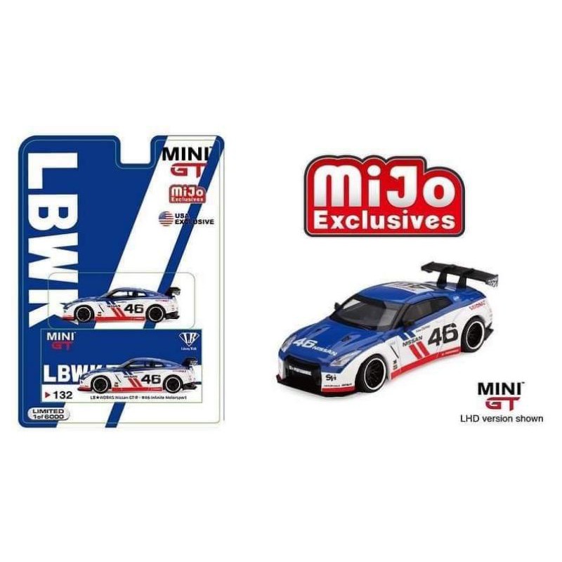 Mini GT Mijo Exclusives LB☆WORKS Nissan GT-R (R35) #46 Infinite