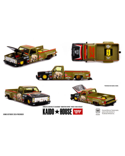 Mini GT 1/64 Chevrolet Silverado “Sumatran Rhino” KAIDO x MIZU Diecast KHMG153