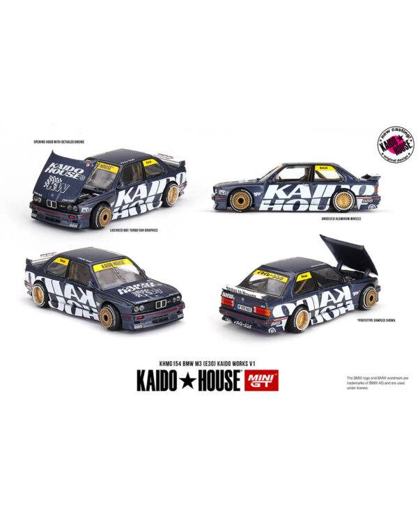 Mini GT 1/64 KaidoHouse BMW M3 (E30) Kaido Works V1 KHMG154