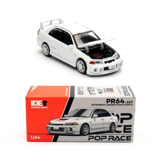 Pop Race Mitsubishi Lancer Evolution IV - White "Monster"