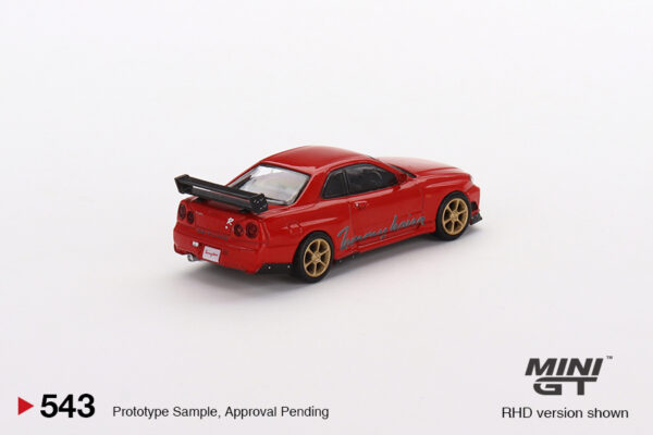 Mini GT Nissan GT-R (R34) Tommykaira R-z Red