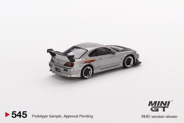 Mini GT Nissan Silvia Top Secret (S15) Silver Red