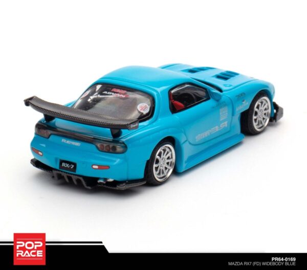 Pop Race Mazda RX7 (FD) Widebody Blue PR64-0169 TOKYO AUTO SALON Kuala Lumpur 2024 Exclusive