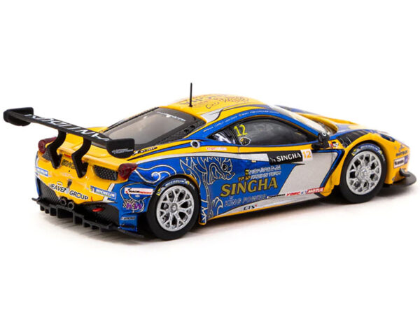 Tarmac Works Ferrari 458 Italia GT3 #12 Carlo van Dam - Piti Bhirombhakdi "Singha Motorsport" "GT Asia Series" (2016) "Hobby64"