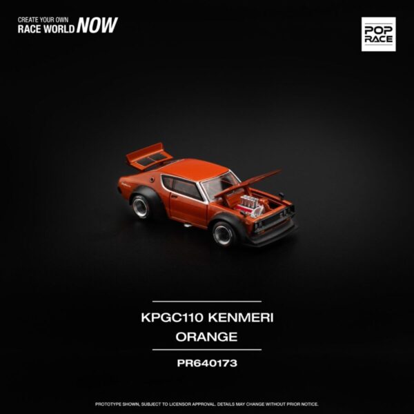 Pop Race 1/64 KPGC110 Kenmeri Orange PR640173