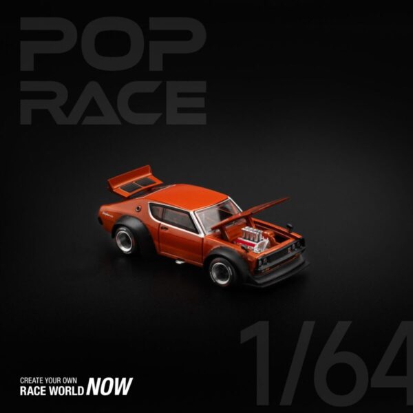 Pop Race 1/64 KPGC110 Kenmeri Orange PR640173