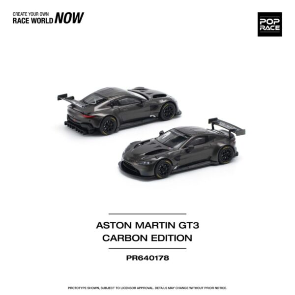 Pop Race 1/64 Aston Martin Gt3 Carbon Edition PR640178