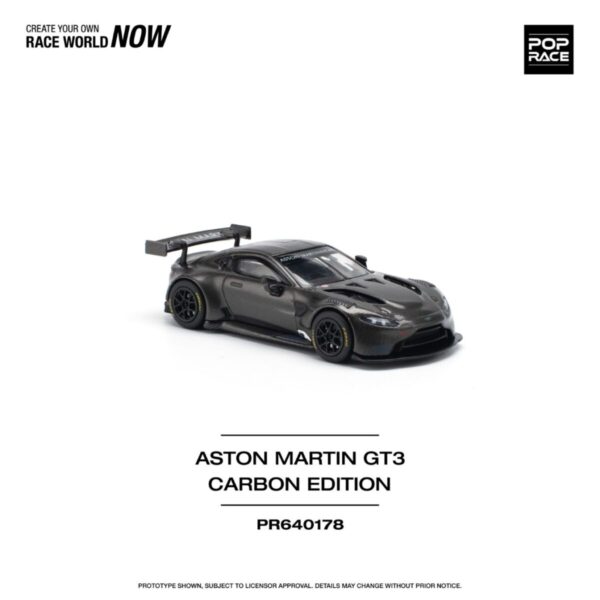 Pop Race 1/64 Aston Martin Gt3 Carbon Edition PR640178