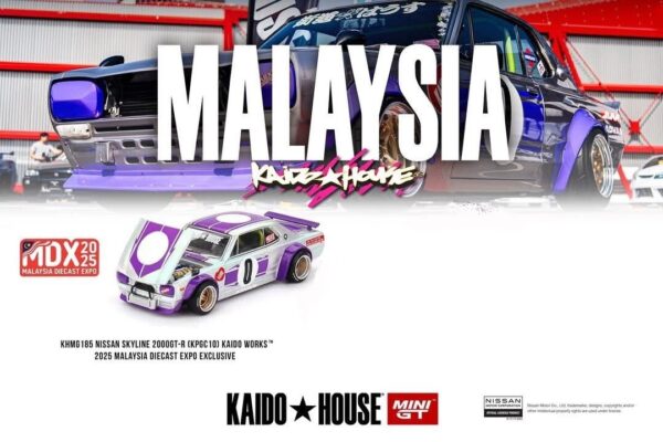 Mini GT Kaido House Malaysia Diecast Expo Exclusive 2025 #185 - Nissan Skyline 2000GT-R KHMG185