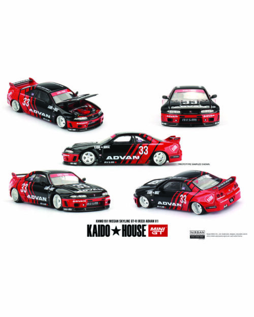 Mini GT 1/64 Kaido House Nissan Skyline GT-R (R33) Kaido Works ADVAN KHMG191
