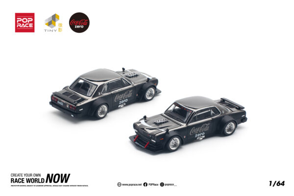 Pop Race 1/64 Skyline Gt-r V8 Drift (Hakosuka) Coca Cola PR64-0144