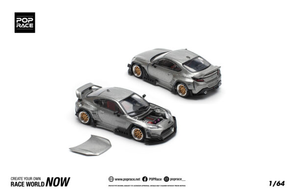 Pop Race 1/64 Pandem GR86 Silver PR640235