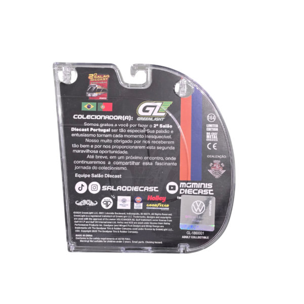 GreenLight Salão DieCast Portugal 2. O Exclusives  Car Volkswagen Golf MKI Gulf Rally (800 Limitli)