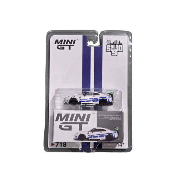 Mini GT Nissan GT-R (R35) LB★WORKS Type 2, Rear Wing ver 3 [ Salao DieCast 2024 ] Brzail Event Exclusive
