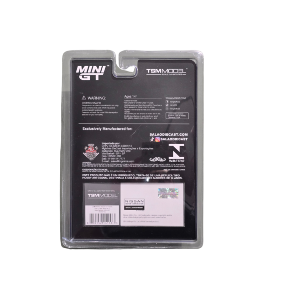 Mini GT Nissan GT-R (R35) LB★WORKS Type 2, Rear Wing ver 3 [ Salao DieCast 2024 ] Brzail Event Exclusive