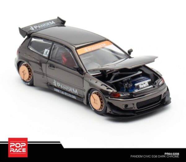 Pop Race Pandem Civic EG6 Dark Chrome PR64-0208 TMCS Exclusive
