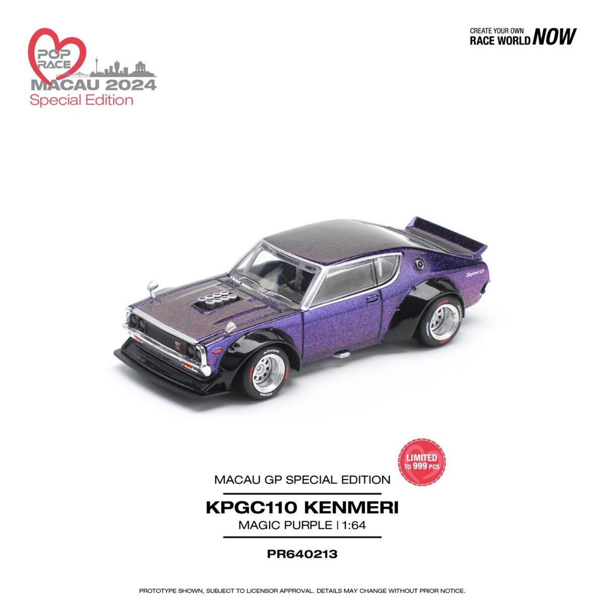 Pop Race KPGC110 Kenmeri in Magic Purple PR640213 – Zakzuk Toys