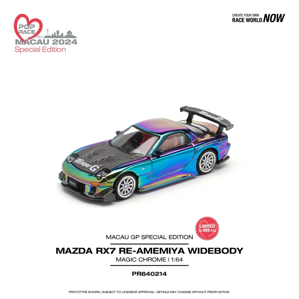 Pop Race Mazda RX7 RE-Amemiya Widebody PR640214 – Zakzuk Toys