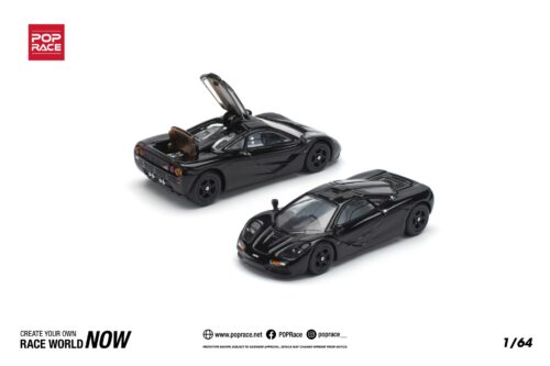 230 Pop Race 1/64 McLaren F1 Jet Black PR640230