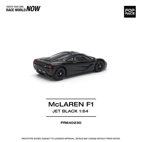 230.1 Pop Race 1/64 McLaren F1 Jet Black PR640230