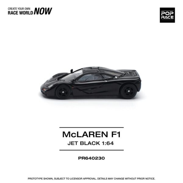 230.2 Pop Race 1/64 McLaren F1 Jet Black PR640230