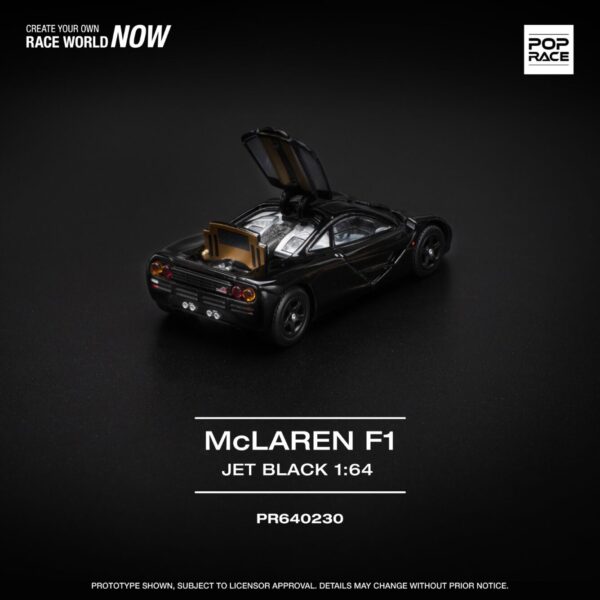 230.3 Pop Race 1/64 McLaren F1 Jet Black PR640230