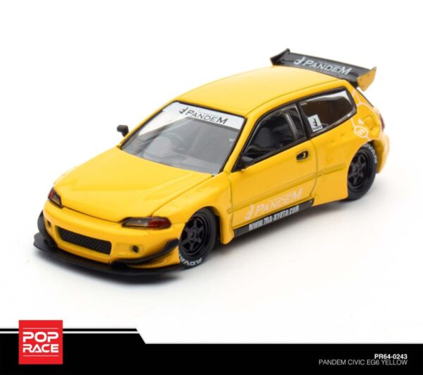 243 Pop Race Pandem Civic EG6 Yellow PR64-0243
