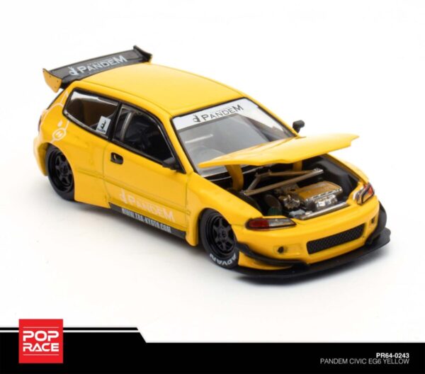 243.1 Pop Race Pandem Civic EG6 Yellow PR64-0243