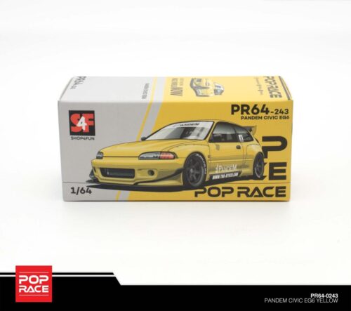 Pop Race Pandem Civic EG6 Yellow PR64-0243
