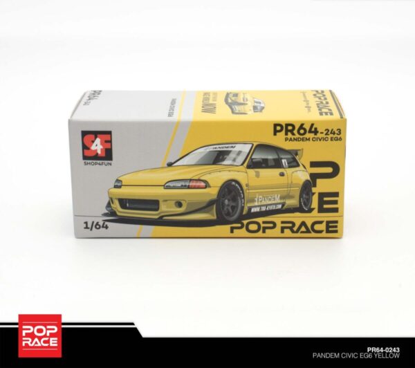 243.4 Pop Race Pandem Civic EG6 Yellow PR64-0243