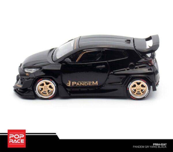 Pop Race Pandem GR Yaris Black PR64-0247