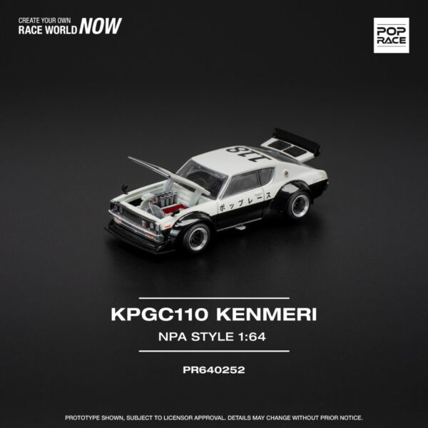 252.1 Pop Race 1/64 KPGC110 Kenmeri NPA Style PR640252