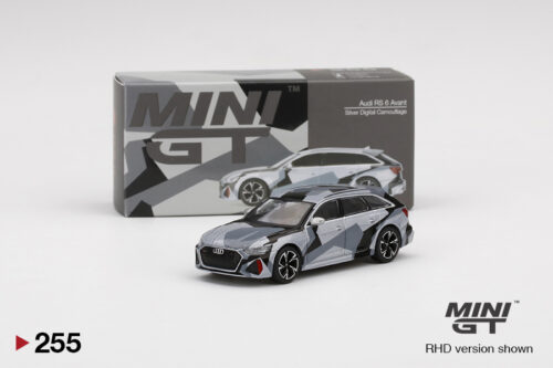 Mini GT Audi RS 6 Avant Silver Digital Camouflage