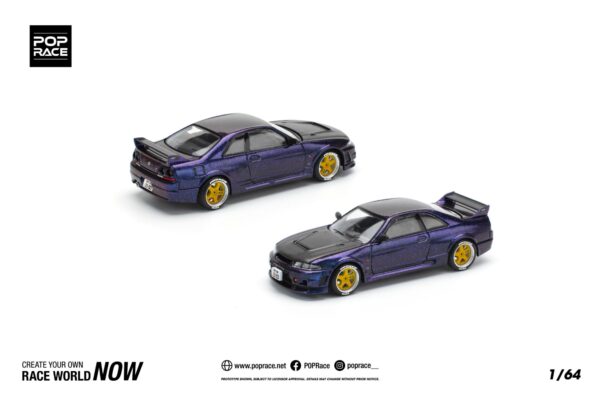 256 Pop Race 1/64 Nissan GT-R R33 Nismo 400R Midnight Purple PR640256