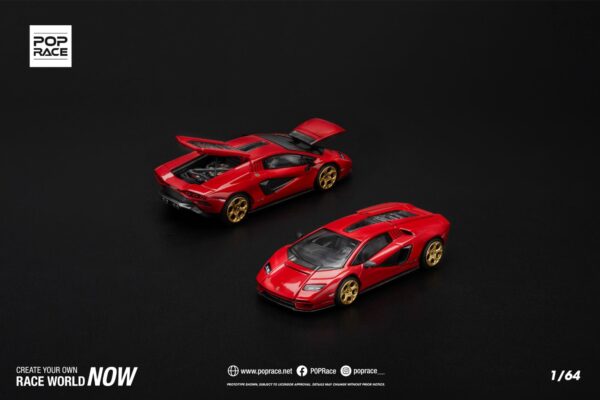 259.2 Pop Race 1/64 Lamborghini LPI 800-4 Rosso Countach PR640259