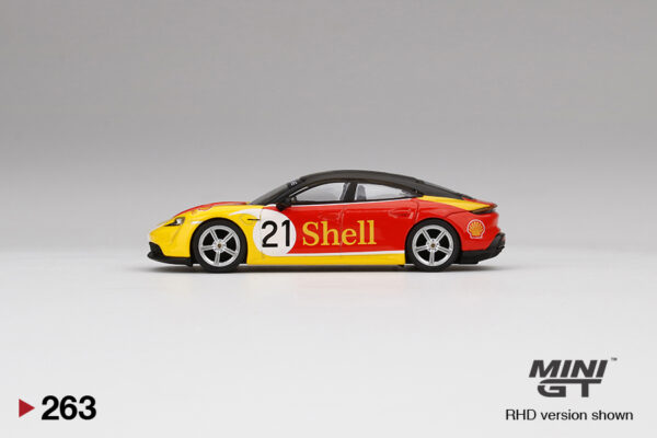 Mini GT Porsche Taycan Turbo S Porsche x Shell MGT00263