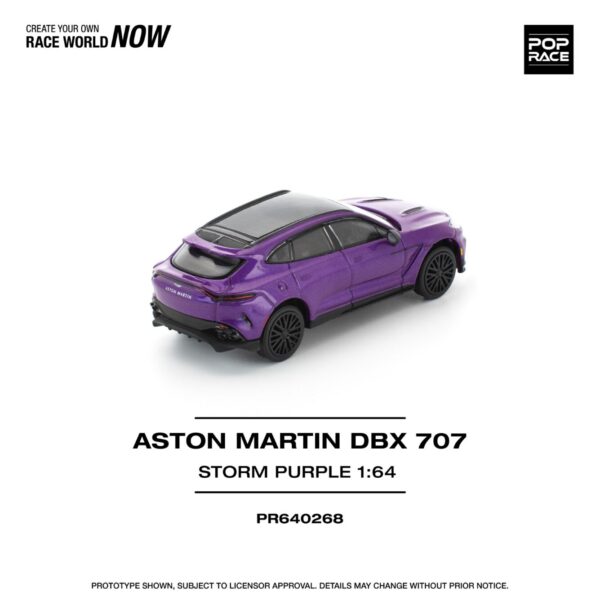 268.1 Pop Race 1/64 Aston Martin DBX 707 Storm Purple PR640268