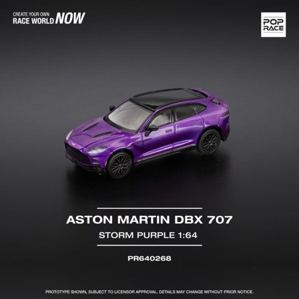 268.2 Pop Race 1/64 Aston Martin DBX 707 Storm Purple PR640268