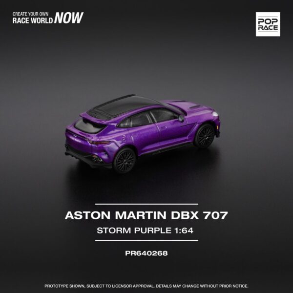 268.3 Pop Race 1/64 Aston Martin DBX 707 Storm Purple PR640268