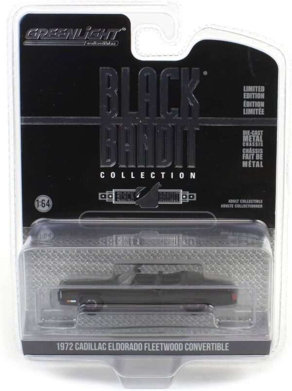 Greenlight 1/64 Black Bandit Series 29 - 1972 Cadillac Eldorado Fleetwood Convertible Solid Pack 28150-C
