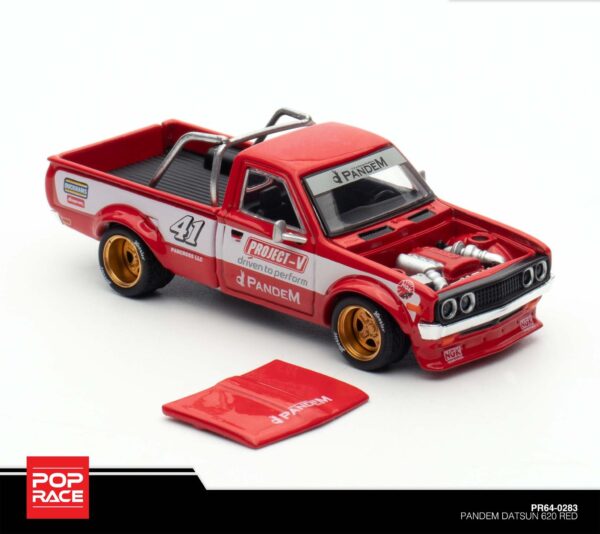 283.1 Pop Race 1/64 Pandem Datsun 620 TDE 2025 Exclusive! PR640283