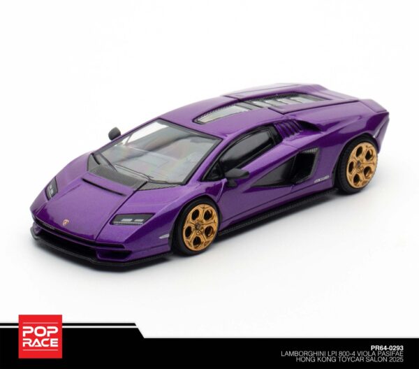 293 Pop Race 1/64 Lamborghini LPI 800-4 Viola Pasifae Hong Kong Toycar Salon 2025 PR64-0293