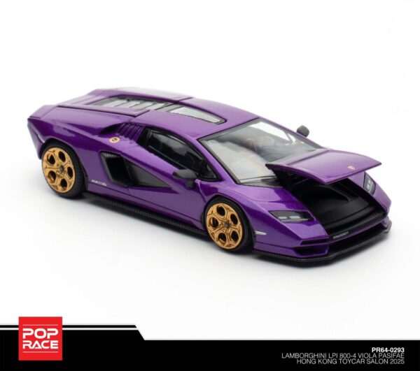 293.1 Pop Race 1/64 Lamborghini LPI 800-4 Viola Pasifae Hong Kong Toycar Salon 2025 PR64-0293