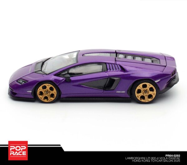 293.4 Pop Race 1/64 Lamborghini LPI 800-4 Viola Pasifae Hong Kong Toycar Salon 2025 PR64-0293