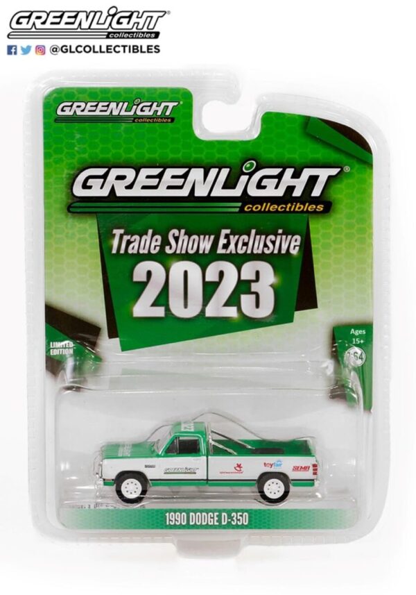 Greenlight 30428 1990 Dodge D-350-2023 Greenlight Trade Show Exclusive (Hobby Exclusive) 1:64