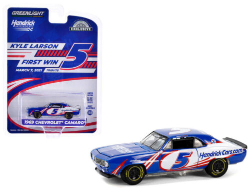 Greenlight 1/64 1969 Chevrolet Camaro - Kyle Larson / Hendrick Motorsports First Win Tribute March 7, 2021 - Las Vegas, NV 30495