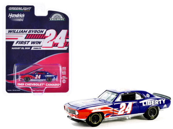 Greenlight 1/64 1969 Chevrolet Camaro - William Byron / Hendrick Motorsports First Win Tribute August 29, 2020 - Daytona Beach, FL 30496