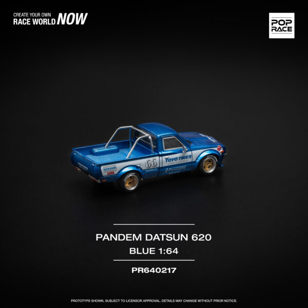 Pop Race 1/64 Pandem Datsun 620 Blue PR64-0217